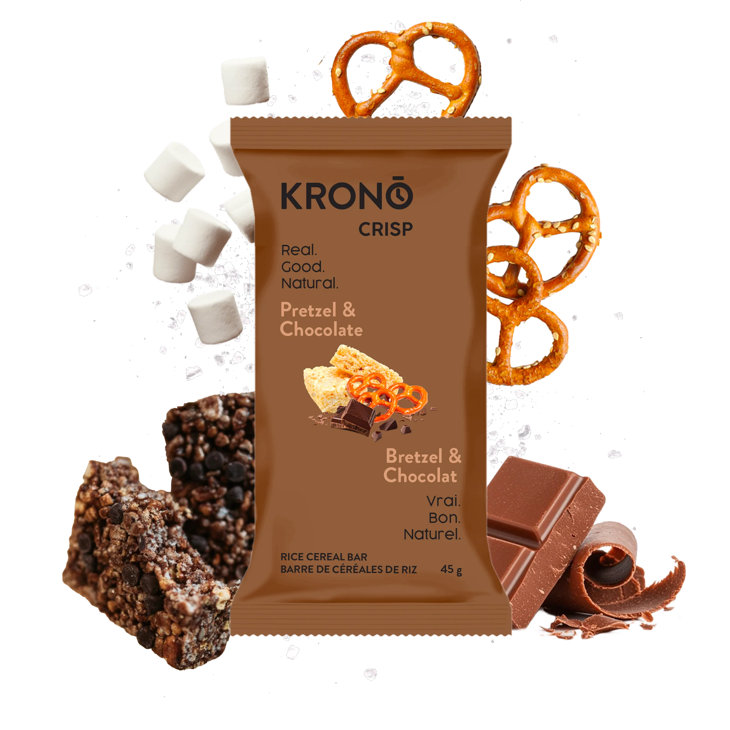 KRONO CARRÉ ÉNERGÉTIQUE AU RIZ CROUSTILLANT (45G)