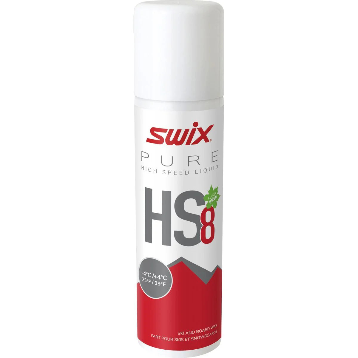 SWIX HS8 RED LIQUID GLIDE WAX 125ML