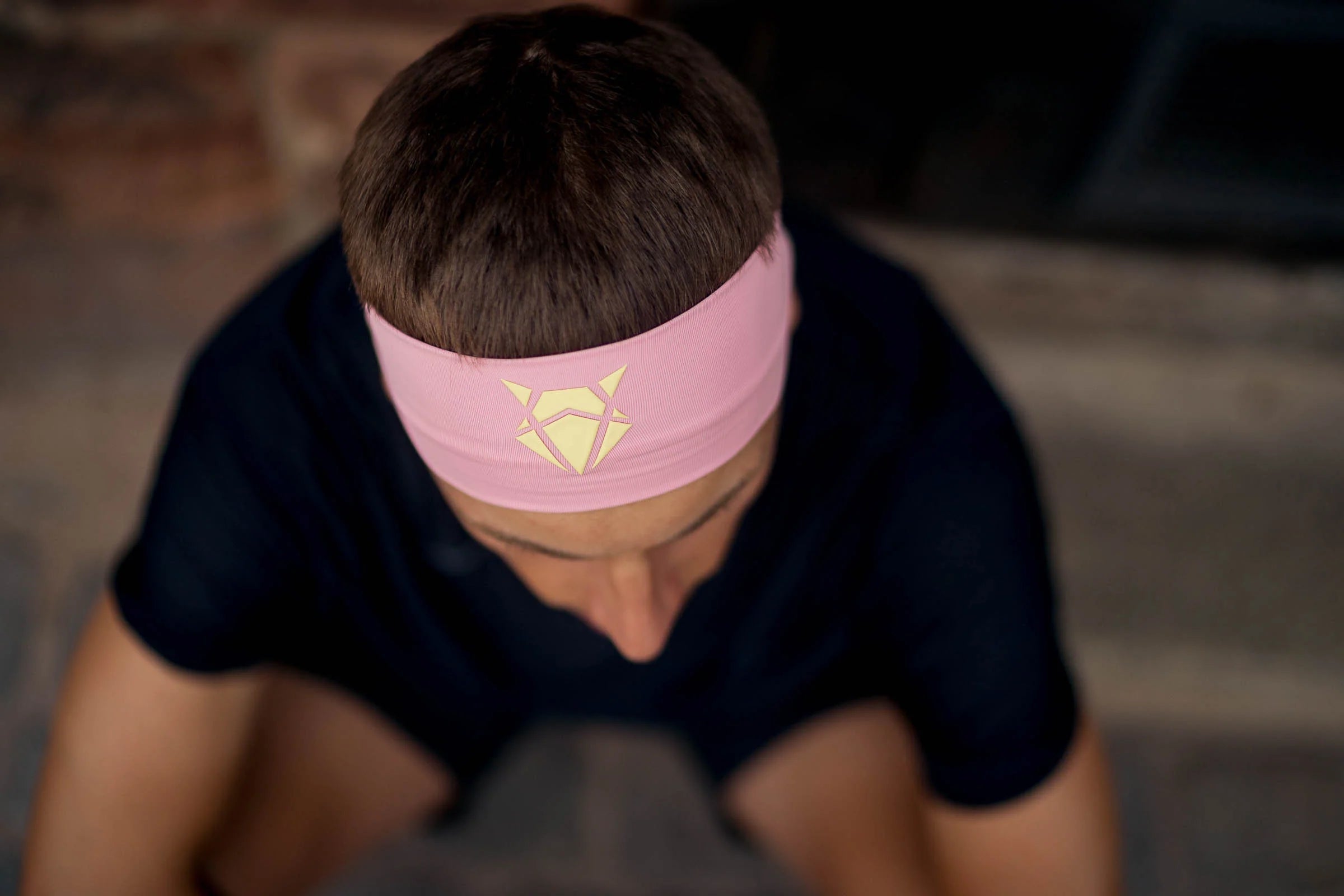 INCYLENCE HEADBAND V1 LIGHT PINK YELLOW ÉTROIT