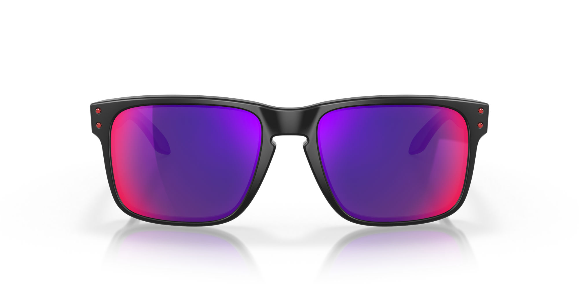 OAKLEY HOLBROOK - MATTE BLACK - POSITIVE RED IRIDIUM