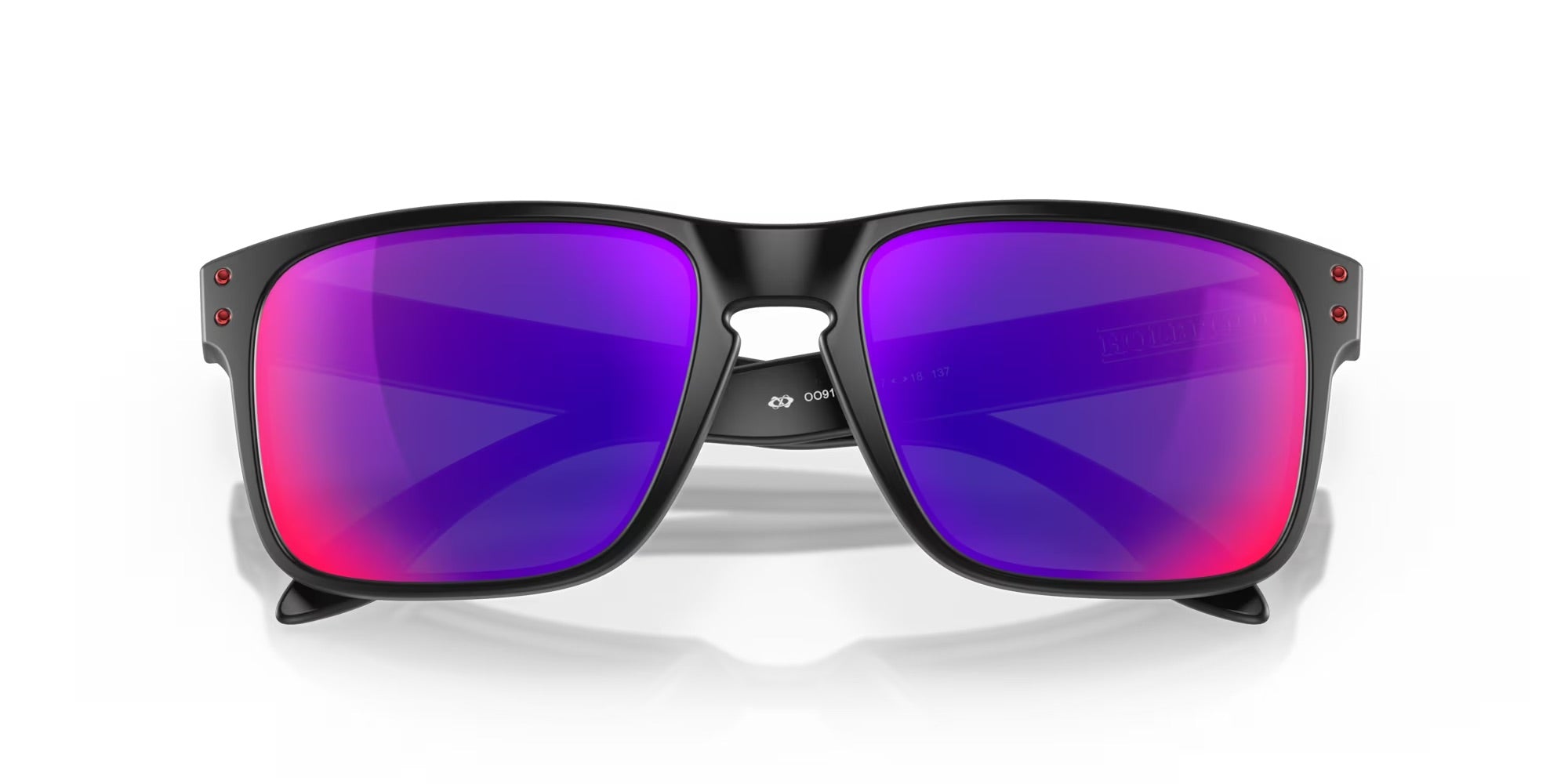 OAKLEY HOLBROOK - MATTE BLACK - POSITIVE RED IRIDIUM