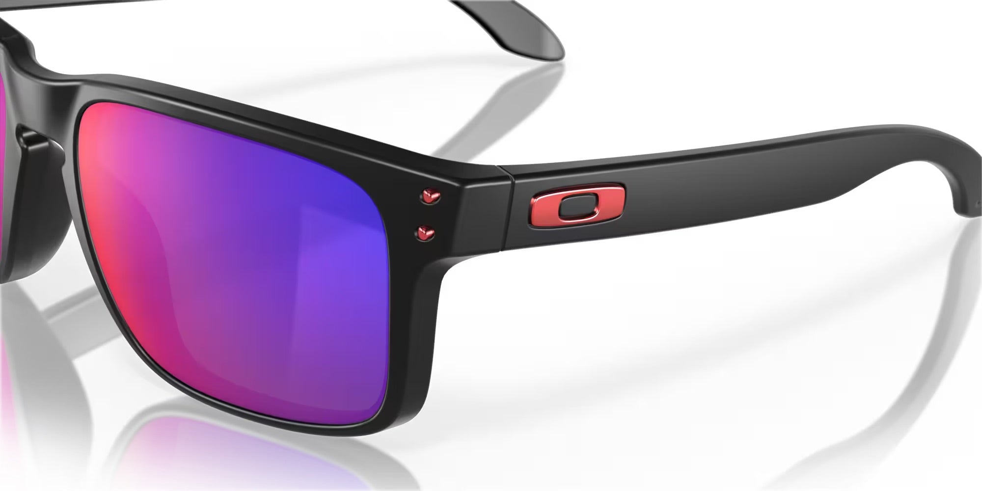 OAKLEY HOLBROOK - MATTE BLACK - POSITIVE RED IRIDIUM