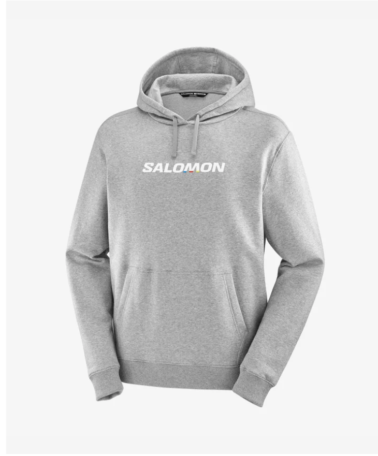 SALOMON LOGO PERFORMANCE HOODIE H/M