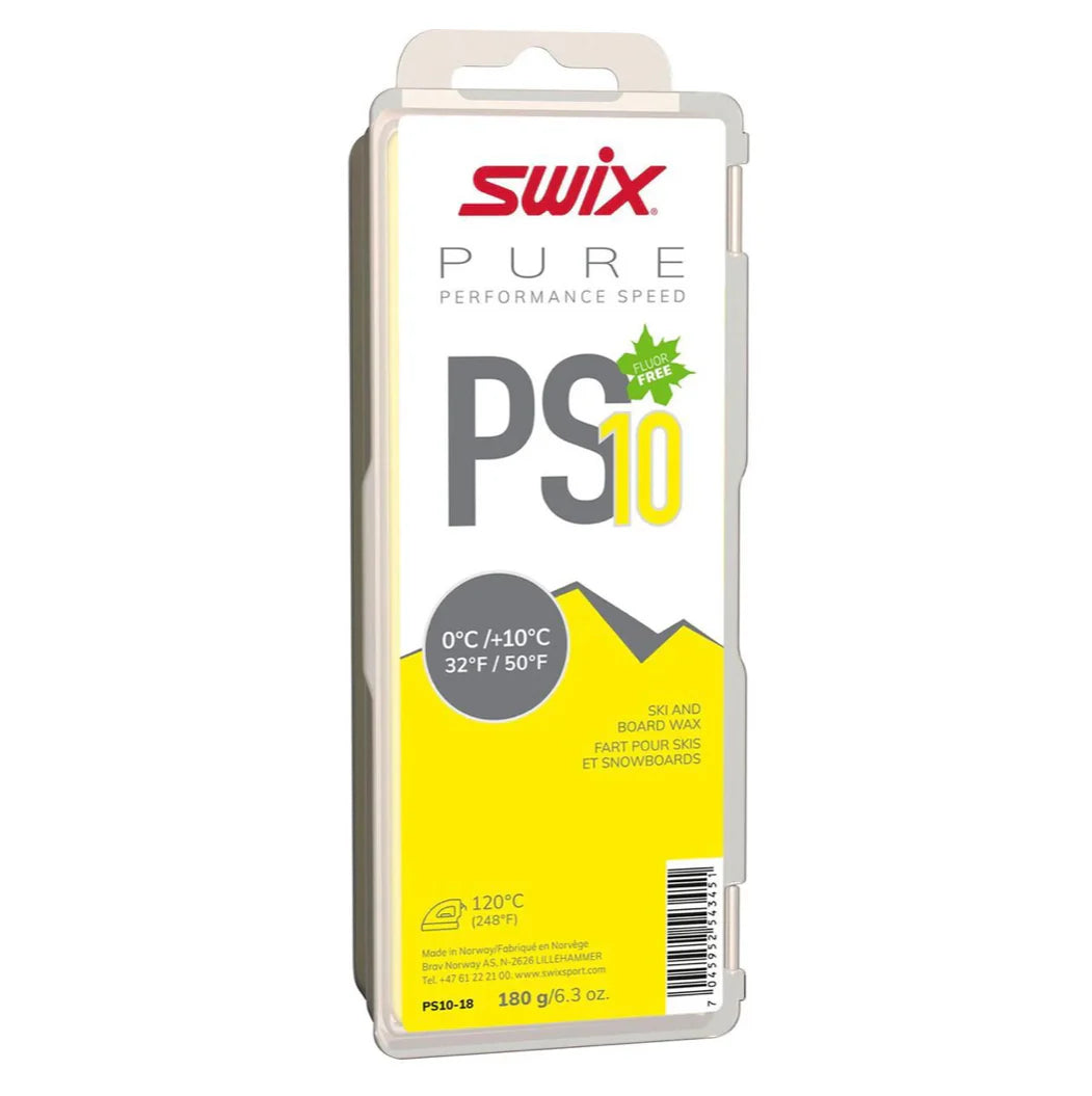 SWIX PS10 YELLOW GLIDE WAX 180G