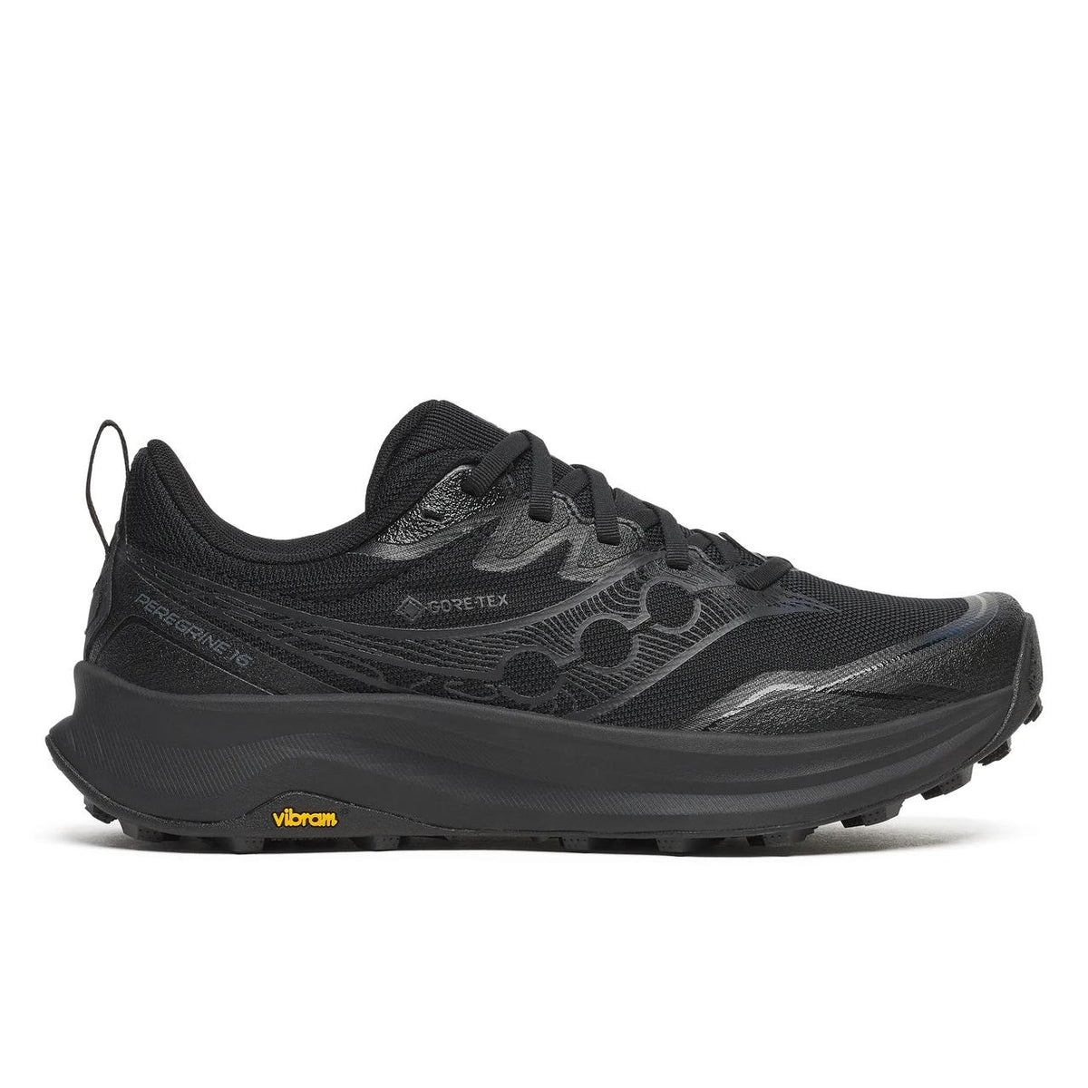 Saucony Peregrine 16 GTX femme, Triple Black, vue 1